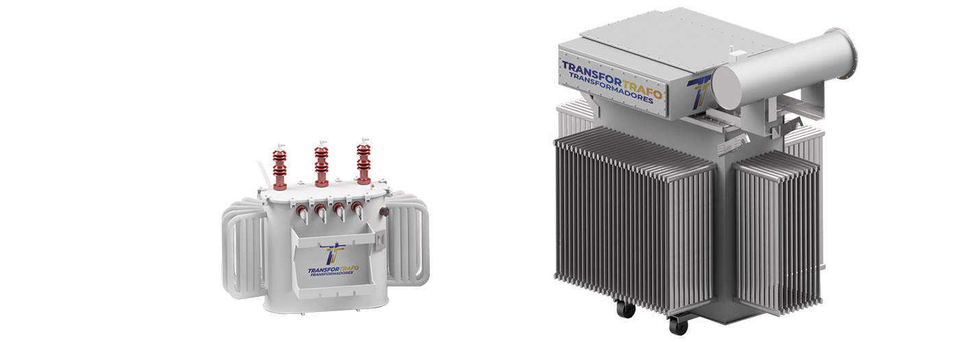 Utilizam óleo isolante para refrigeração e isolamento elétrico. São robustos, eficientes e ideais para aplicações externas e sistemas de distribuição de energia.